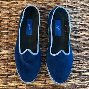 Chatelles Furlanes Slipper Flats Shoes Blue Size 37